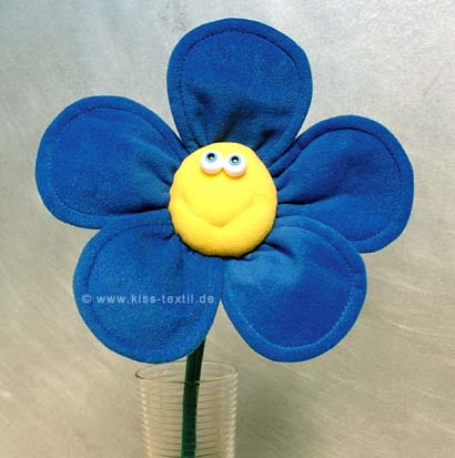 Lachblume Smile in blau.