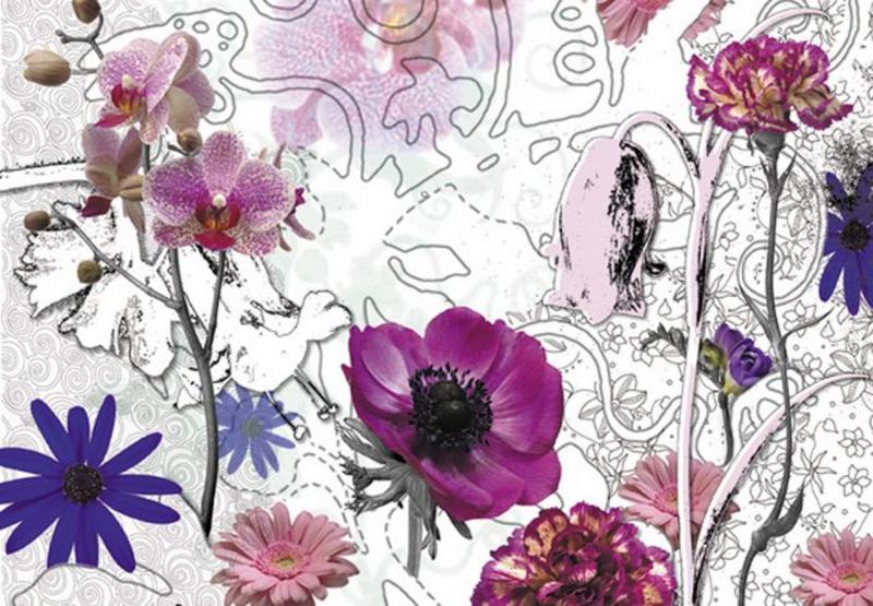 violet Flowers, violette Blumen - bei Klick zurck zur Motivbersicht