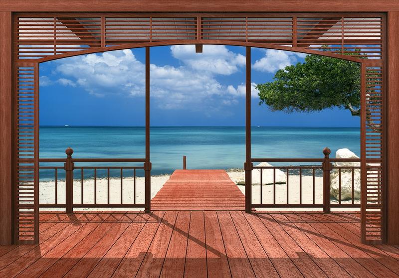 Barbados, mit Blick aufs Meer - bei Klick zurck zur Motivbersicht